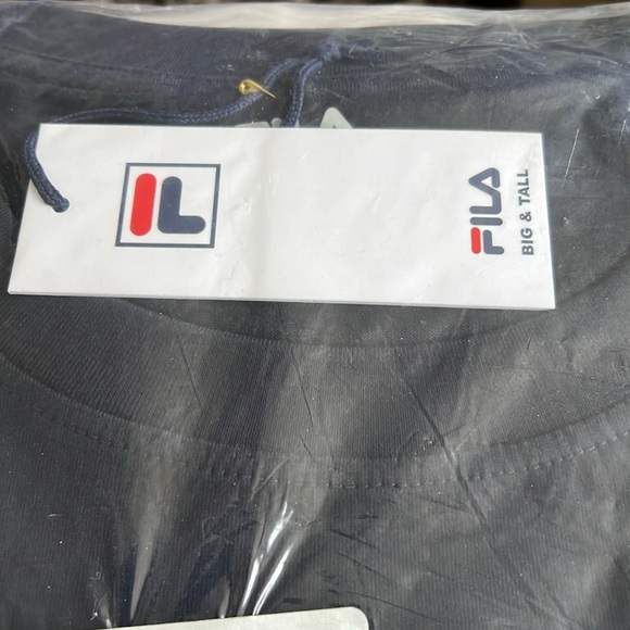 FILA Men's Dark Blue Tee - 6XL big - Picture 3 of 3